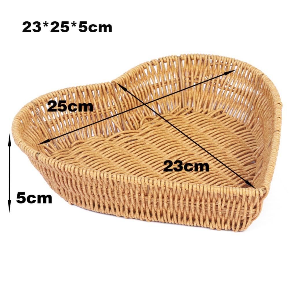 Multipurpose Imitation Rattan Fruit Plate  Wedding Candy Flower Storage