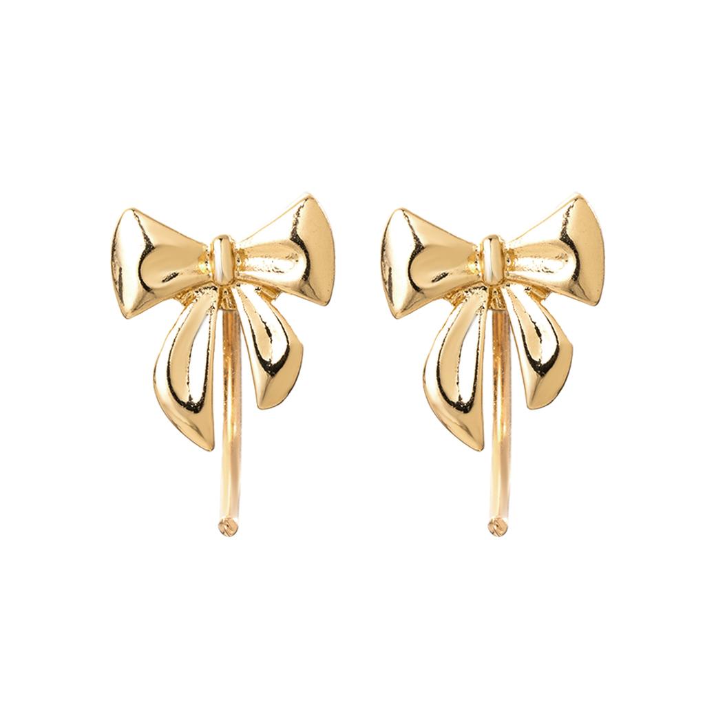 1 пара элегантных и модных сережек-крючков из сплава в форме банта, простые и универсальные женские серьги