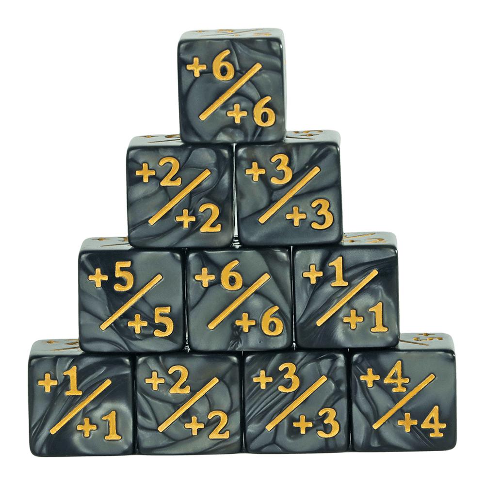 6-гранные игральные кости, игральные кости-счетчики, высококачественные игральные кости D6, однотонные разноцветные, с мраморным эффектом для математической игры, карточная игра Magic Gathering, настольная игра