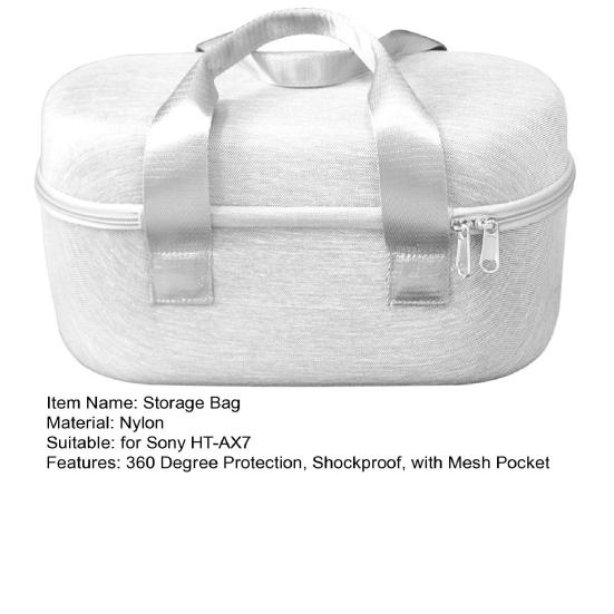 Водонепроницаемый чехол для хранения динамика с сетчатым карманом, защита 360 градусов, ударопрочный защитный чехол для динамика Sony HT-AX7