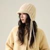 Knitted Hat Women's Duck Tongue Wool Hat Ear Bag Thick Flying Hat