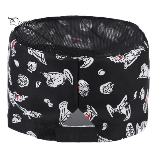 Поварской колпак унисекс для кухни, колпак для ресторана отеля, колпак повара с хорошей воздухопроницаемостью, полый сетчатый верх, рабочая кепка официанта, колпак для повара, мастерская, заводская кепка