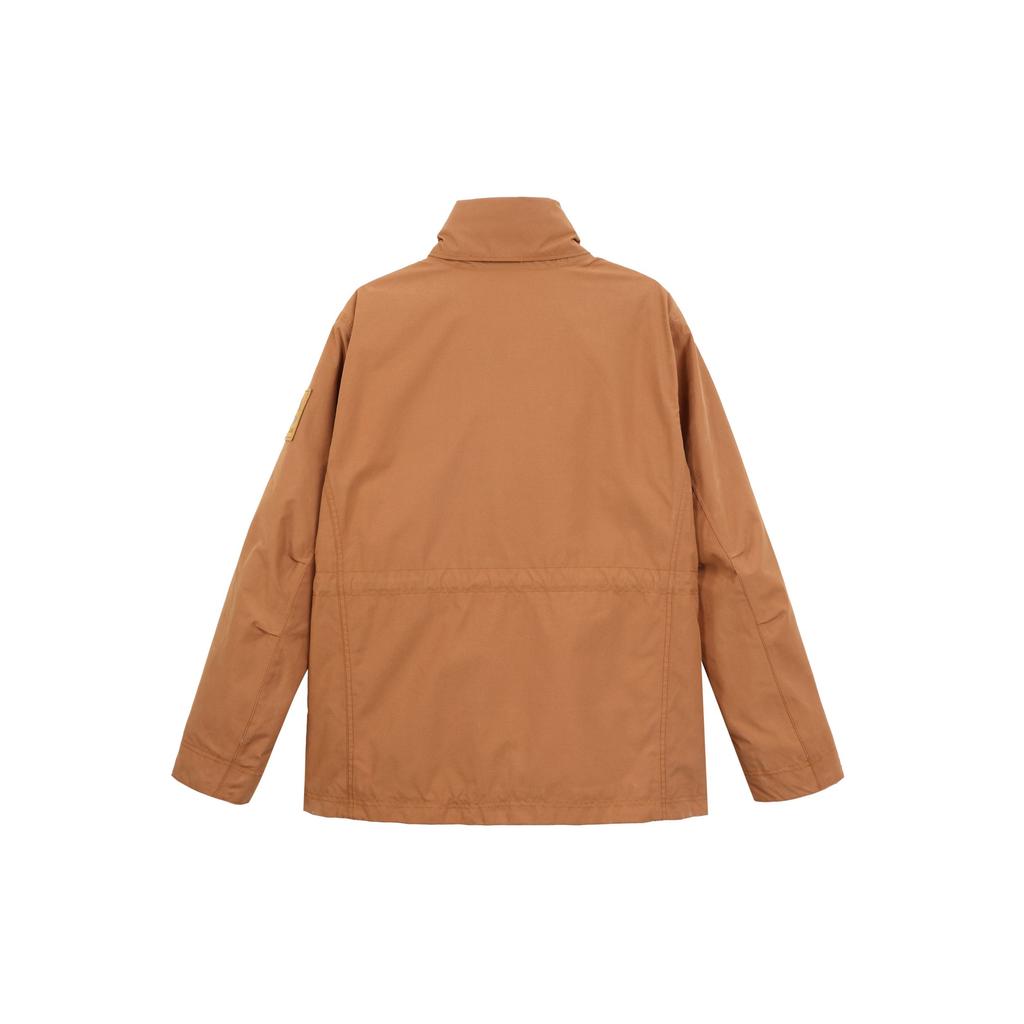 Timberland Однотонная теплая хлопковая куртка с несколькими карманами и воротником-стойкой, мужская куртка имбирно-желтого цвета A2MR2-K43