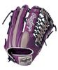 Rawlings HYPER TECH COLOR SYNC GR5FHTCY719 12,75" бейсбольная перчатка для аутфилдера с резиновым мячом Фиолетовый/Серый (Бросок правой рукой)