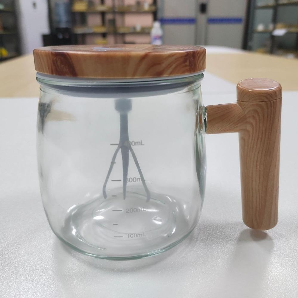 Self Stirring Mug Rechargeable Electric Mixing Cup Durable Glass Cup