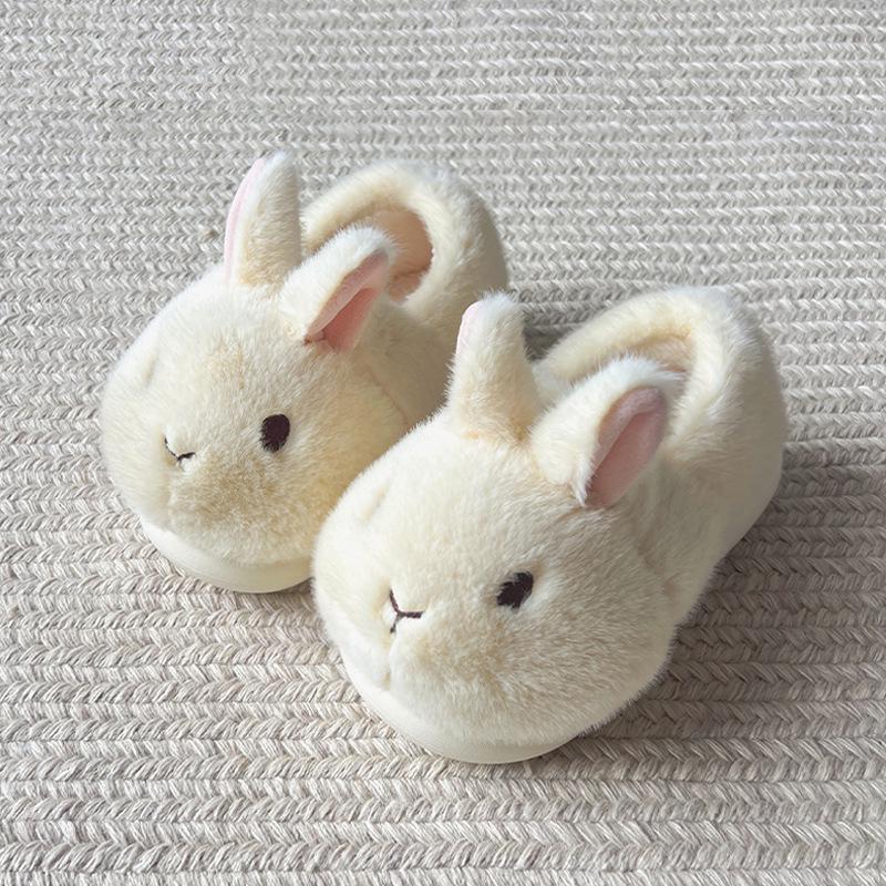 Authentic Little Rabbit Women's Winter Cotton Slippers - Cute, Plush, Warm, Soft-Sole Indoor Footwear