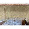 Vivienne Tablecloth Beige Polish Old Rose Lace Embroidered Table Center WK2229N3 (135x180cm, & White) Runner/Table