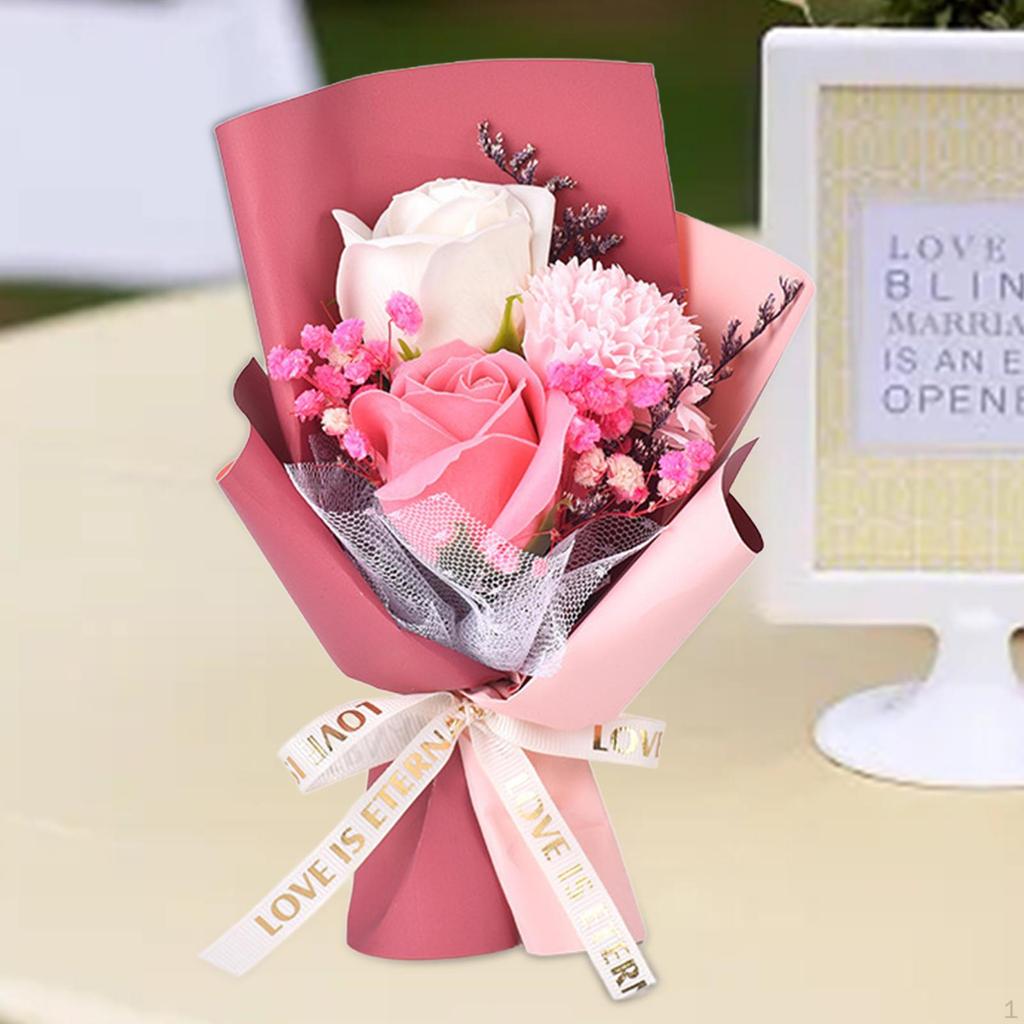 Мини-букет цветов из мыла, искусственный цветок для ванны, подарок на День Святого Валентина, цветочная композиция для