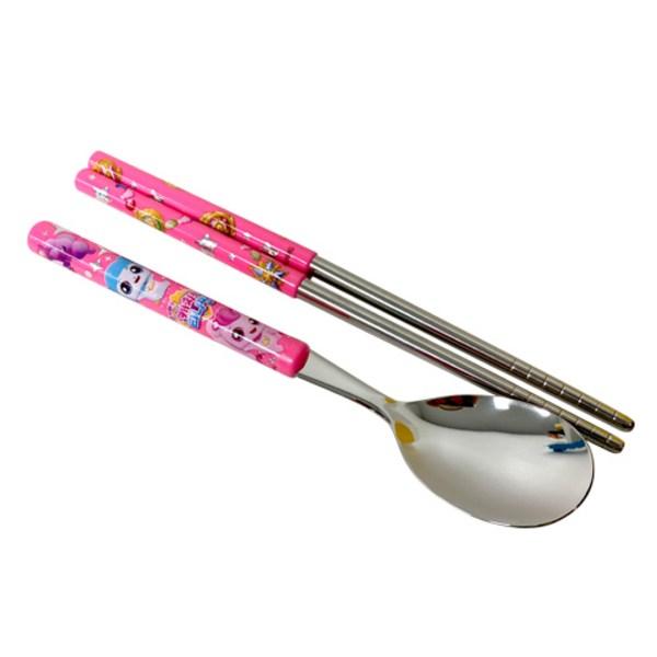 Leburn Catch Tiniping 2 Slim Spoon Set, Mixed Colors, Spoon + Chopsticks