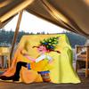 1pc Pippi Longstocking Outdoor Personalized Flannel Blanket, Soft, Lightweight Personalized Flannel Blanket, Digital Printing,