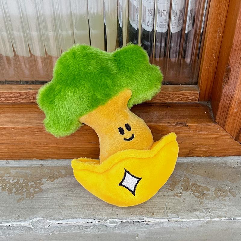 Creative Lucky Decoration Fortune Tree Doll Keychain Pendant Cute Cartoon Plush Toy Personality Funny Quirky Keychain Gift