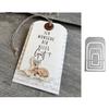 Gift Tag Sticker Cutting Dies DIY Scrapbook Emboss Paper Card Punch Stencil Mold