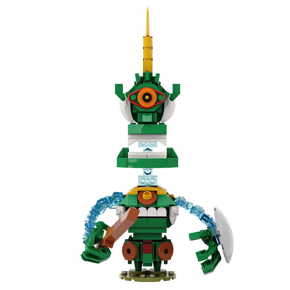 Gobricks MOC Zeldaing Wild Breath Демонический Страж Щит Солдат Кирпичи Сокрушитель Магическая Статуя Стюард Строительные Блоки Игрушка Подарки