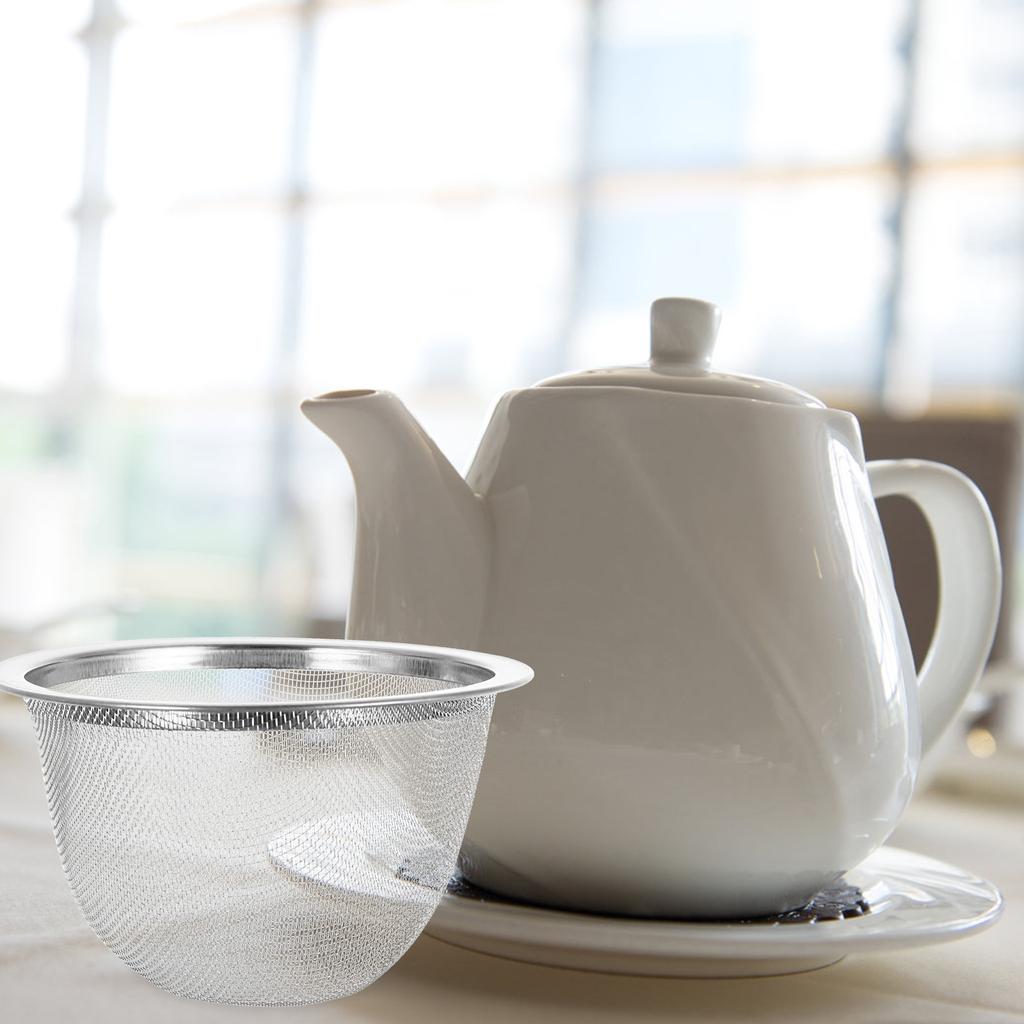 8 шт. Мини-ситечко для кофеварки, металлический фильтр для заваривания чая из нержавеющей стали, прочный горшок