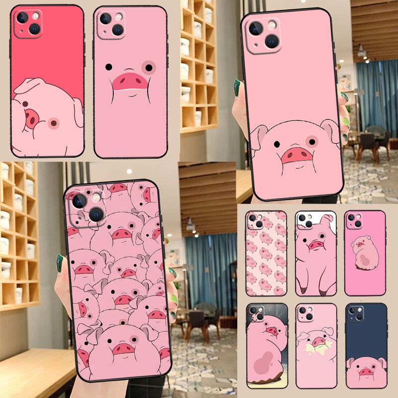 Cartoon Pig Case For Samsung Galaxy A54 A06 A16 A26 A36 A56 A53 A32 A52 A33 A13 A55 A35 A15 A14 A34 A17