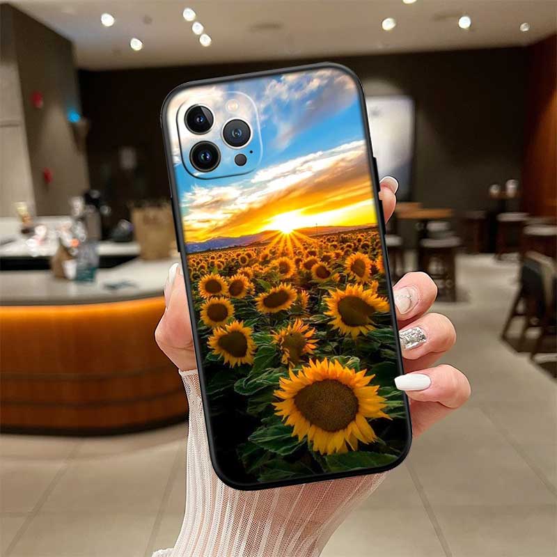 UP47 Sunflower Flower Phone Case for Samsung Galaxy S20 S21 S22 Ultra FE + Plus A21S A22 A24 A25 A26 A30 A30S A31