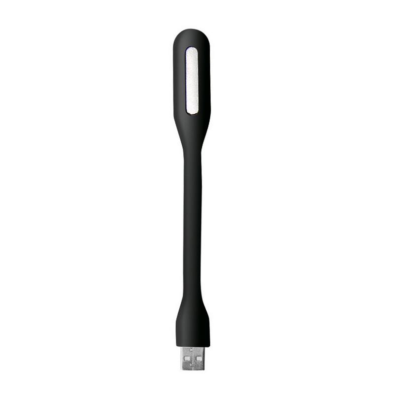 Черный мини-ПК Компьютер Чтение Гибкая светодиодная лампа USB Яркая клавиатура Лампа