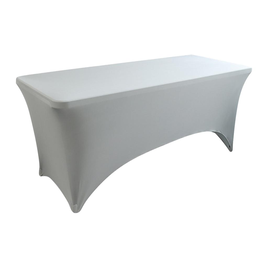 Скатерть спандекс 6 футов для прямоугольного и складного стола, эластичная облегающая накидка для стола 6 футов, устойчивая к складкам для вечеринки
