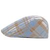 Autumn Winter Plaid Beret Men's Wool Warm Forward Cap British Peaked Cap Newsboy Cap