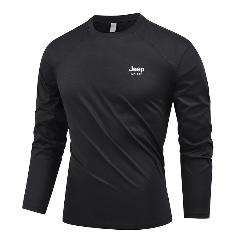 JEEP Men's Outdoor Quick-Dry Long-Sleeve T-Shirt