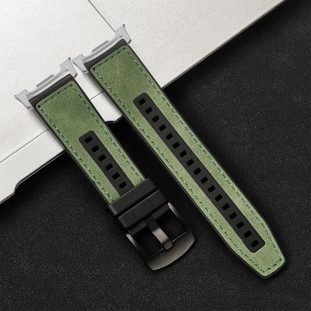 Кожаный силиконовый ремешок для Samsung Galaxy Watch 8/8 Classic 40 мм 44 мм 46 мм спортивный браслет для Galaxy Watch Ultra 2025 47 мм