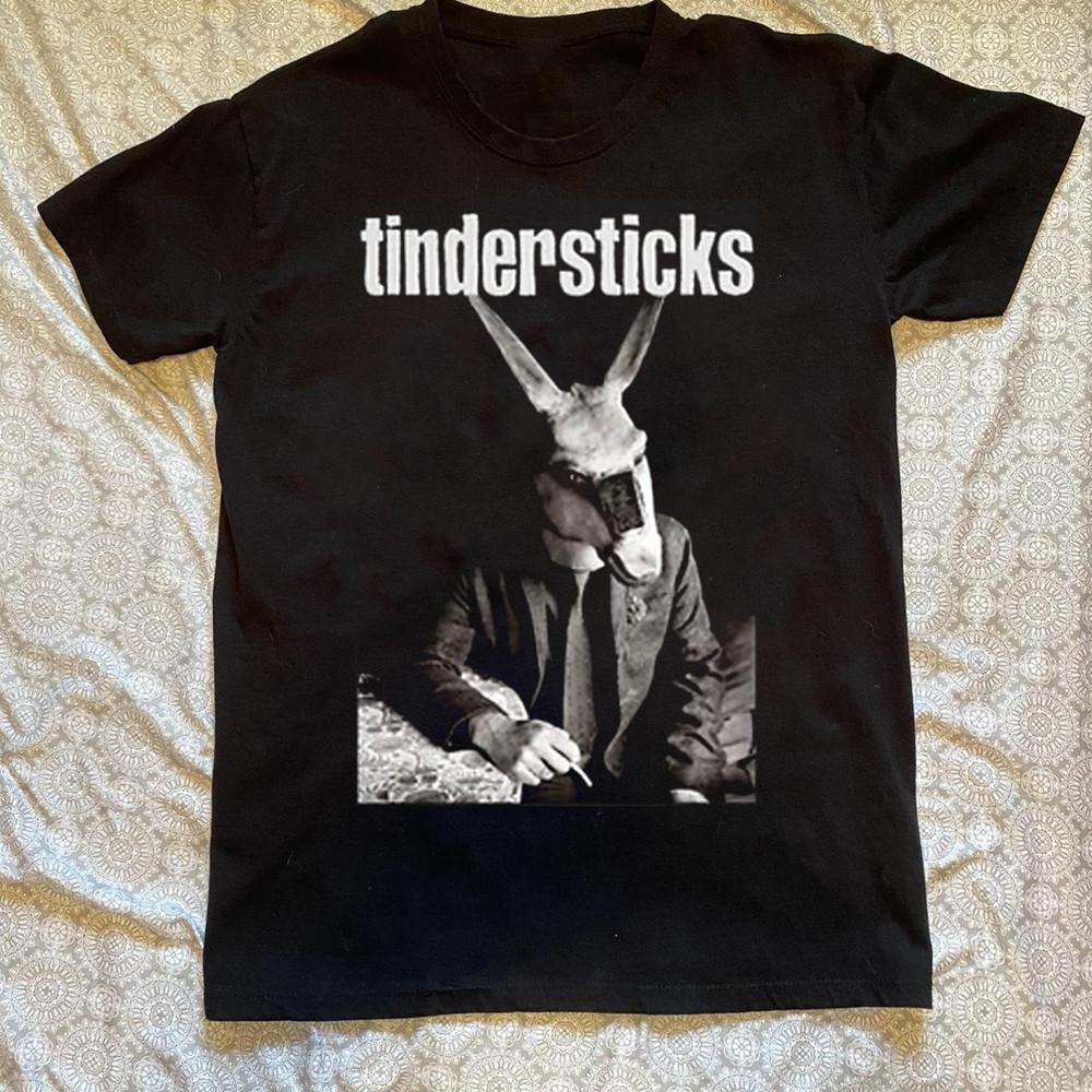 Винтажная футболка Tindersticks, группа, альбом, короткий рукав, черная, все размеры, OM675, унисекс