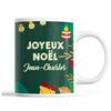 Mug - Noël Jean-Charles - Céramique - Imprimé Recto/Verso - 325 Ml - Vert