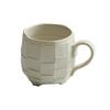 Japanese Style Ceramic Mugs 420ml Green/White Retro Rough Pottery Coffee Cup Office Household Breakfast Milk Juice Teacups Water