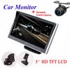 5 Inch Car Monitor TFT LCD HD Digital LED Reverse Parking Waterproof with Little Butterfly Dynamic Track Camera