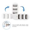 New Rotatable High Speed Mini 3 Ports Splitter Box Adapter USB 3.0 Hub