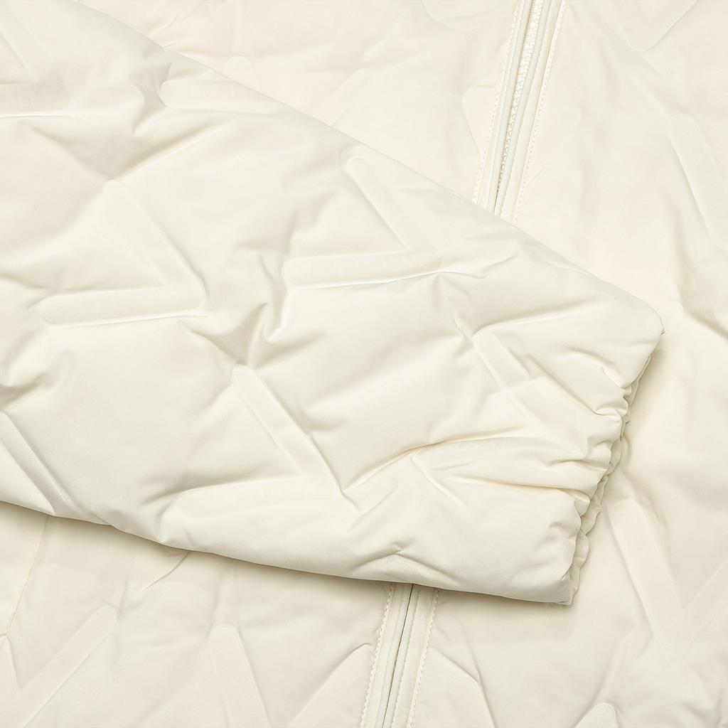 Fila Emerald Solid Color Casual Loose Stand Collar Thin Down Jacket Women Jacket Mist-Lotus-White F11W344927F-IV