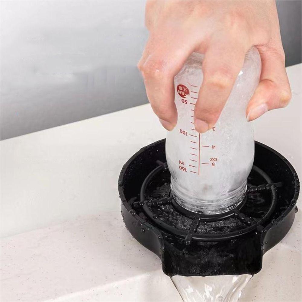 Черный кран для ополаскивания стаканов, автоматическая мойка чашек, кофейник, ополаскиватель высокого давления