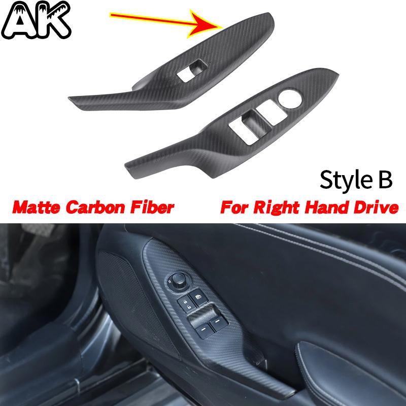 For Mazda MX-5 ND Miata 2016-2026 Real Carbon Fiber Car Center Console Dashboard Gear Shift Kit Cover Interior Accessories L/RHD