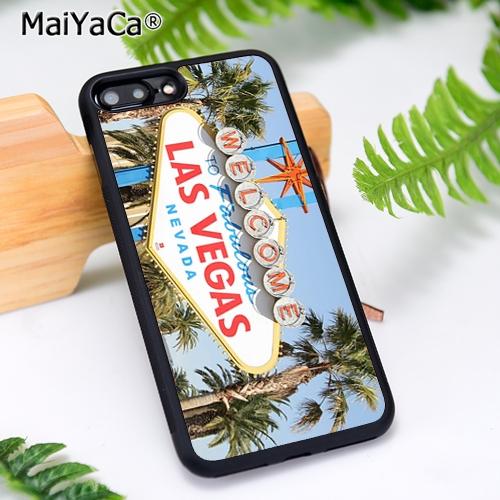 MaiYaCa Las Vegas Sign LIGHTS Nevada Phone Case For iPhone 17 Air 16 15 14  11 12 13 Pro MAX Plus coque Cover Shell