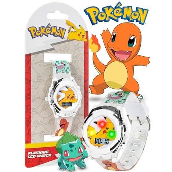 Детские кварцевые часы Pokemon Резиновый ремешок Разноцветные 13 (Модель POK4240AZ)