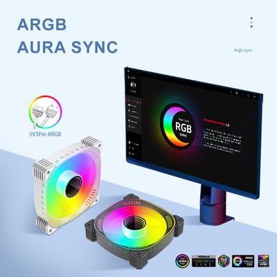 ARGB кулер для ЦП 120мм ARGB вентилятор для охлаждения корпуса ПК 12В 4PIN PWM ARGB вентилятор для охлаждения корпуса циклический зеркальный световой эффект для корпуса компьютера