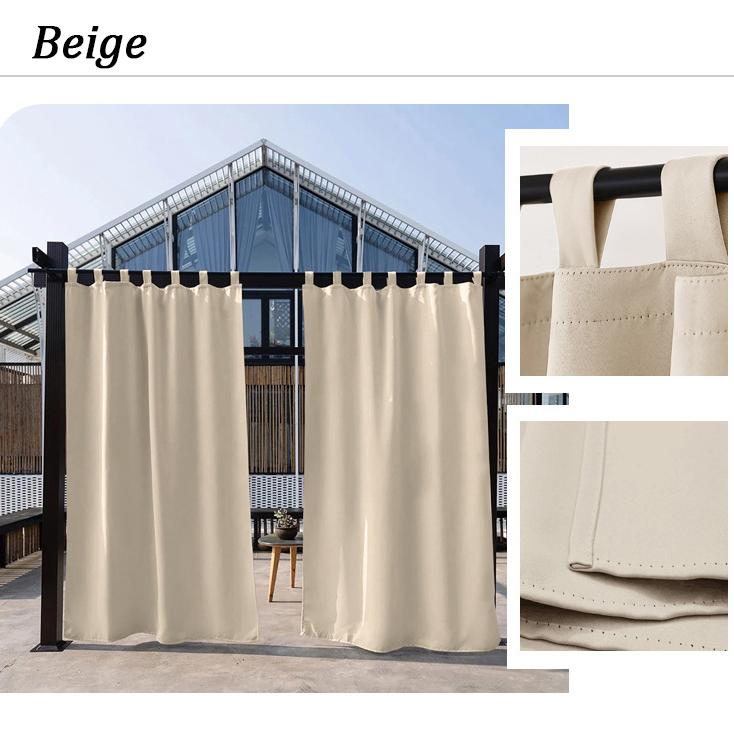 Высокоточная водонепроницаемая непромокаемая занавеска для наружного балкона, беседки, солнцезащитный крем, ткань для штор