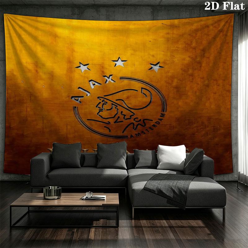 AFC Ajax Custom Name Wall Tapestry Aesthetic Wall Hanging Printed Fabric Blanket Decorative Tapestries for Bedroom Living Room Home Decor