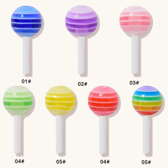 10 шт./пакет, подвеска в форме леденца для дизайна ногтей 6*12 мм, милый дизайн, 3D украшения, шпильки, ювелирные изделия, маникюр, аксессуары для дизайна ногтей, сделай сам