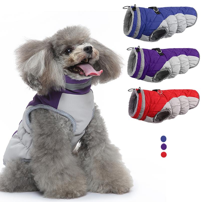 Winter Dog Jacket for Small Medium Dogs Clothes Reflective Puppy Padded Clothing Yorkie Vest Chihuahua French Bulldog