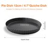 12cm Cake Pan, Removable Bottom Quiche Pan, Non-stick Tart Pan Base for Baking Quiches, Tart