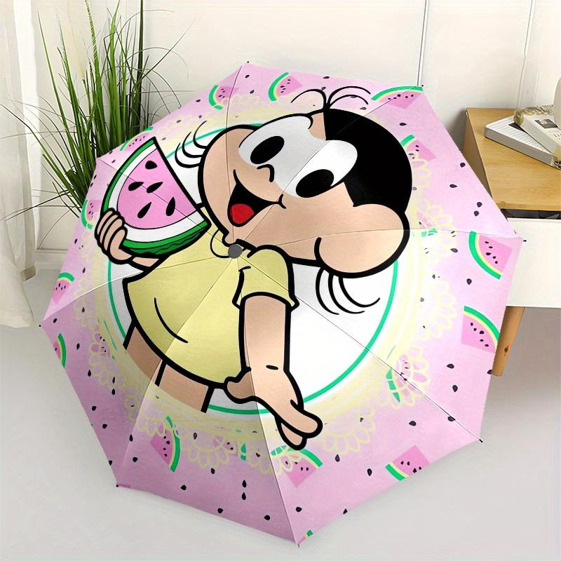 1pc Watermelon Magali, Summer Themed High-quality Umbrella,Automatic Opening and Closing Umbrella,Multi-functional Umbrella G0811213