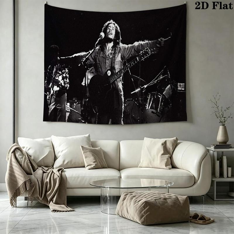 Bob Marley Wall Tapestry Aesthetic Wall Hanging Printed Fabric Blanket Decorative Tapestries for Bedroom Living Room Home Decor
