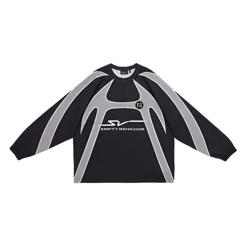 Anta Серия Streetwear Черно-серый Colorblock Техническая свободная куртка на молнии до середины 172541602V-1