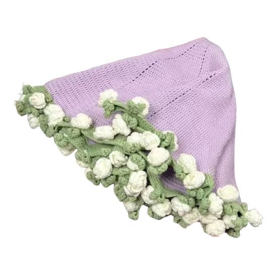 Набор для вязания крючком цветочного одеяла, набор для самостоятельного вязания одеяла с букетом роз, набор для вязания крючком, набор для рукоделия на День матери, подарок для домашнего дивана, декор дивана