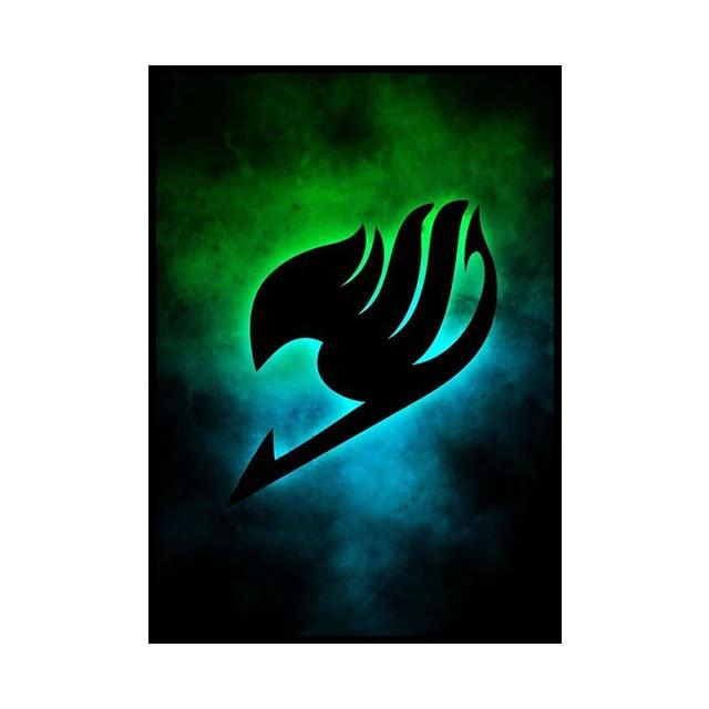 Японское аниме-персонаж, украшение, фреска, плакат «Хвост феи», холст, живопись и настенные художественные принты для детской комнаты для современного домашнего декора, без рамки