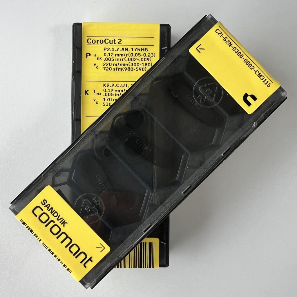 SANDVIK / C2I-G2N-0300-0002-CM 3115 / Original Swedish hard alloy blade 5 Pcs