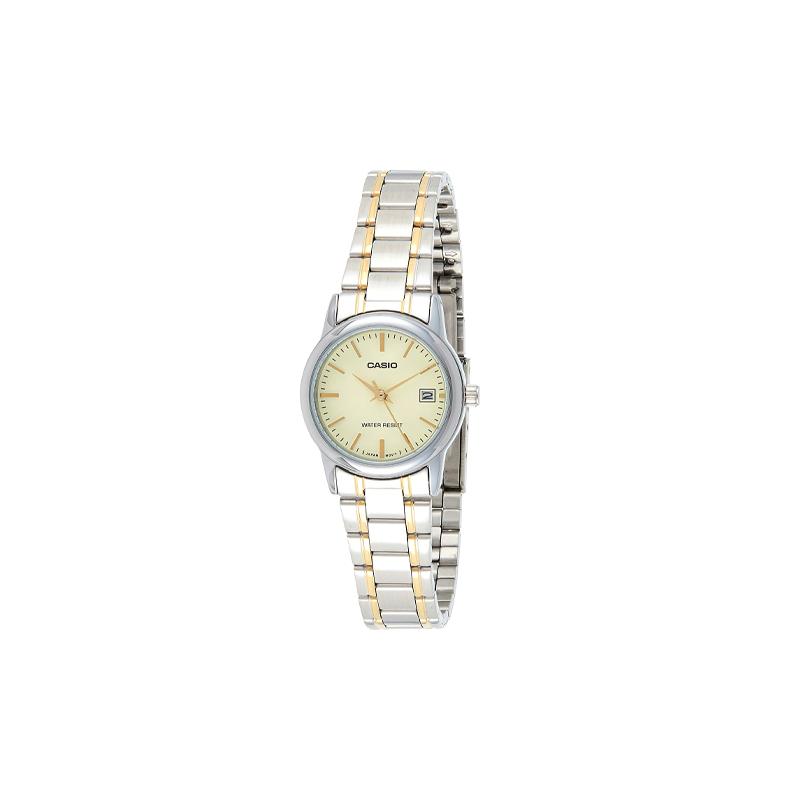 Casio Серия STANDARD классическая серия со стрелками модные деловые простые повседневные универсальные кварцевый механизм японские и корейские часы LTP-V002SG-9A
