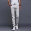 Мужские узкие прямые повседневные брюки из чистого хлопка - Корейский стиль, Весна/Лето 2021