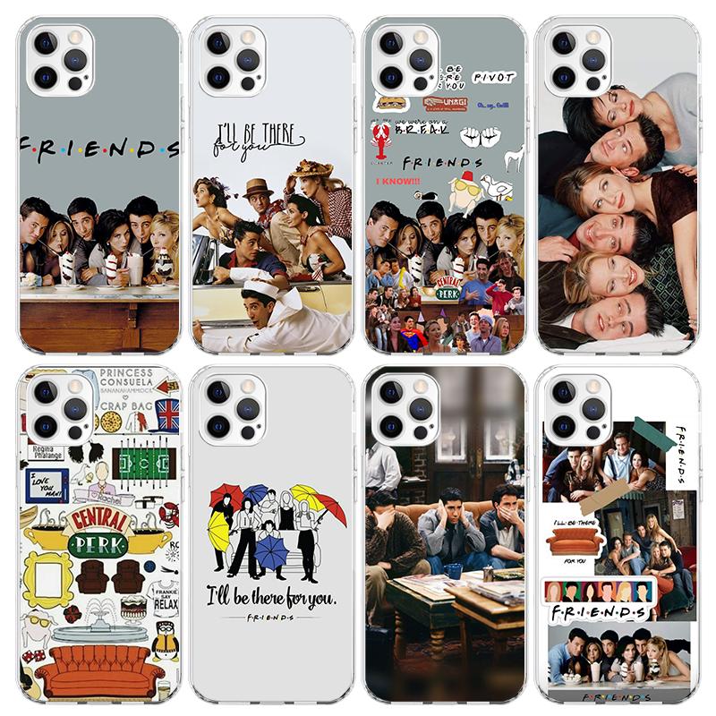 Friends Tv Show Funny Family Phone Case For iPhone 17 Air 16 15 Pro Max 14 Plus 13 Mini 12 11 Cover 7 8 SE Silicone Shell Print